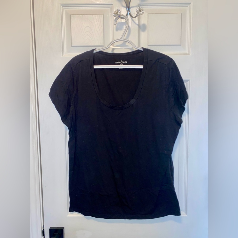 Mix & Co Black Short Sleeve Shirt